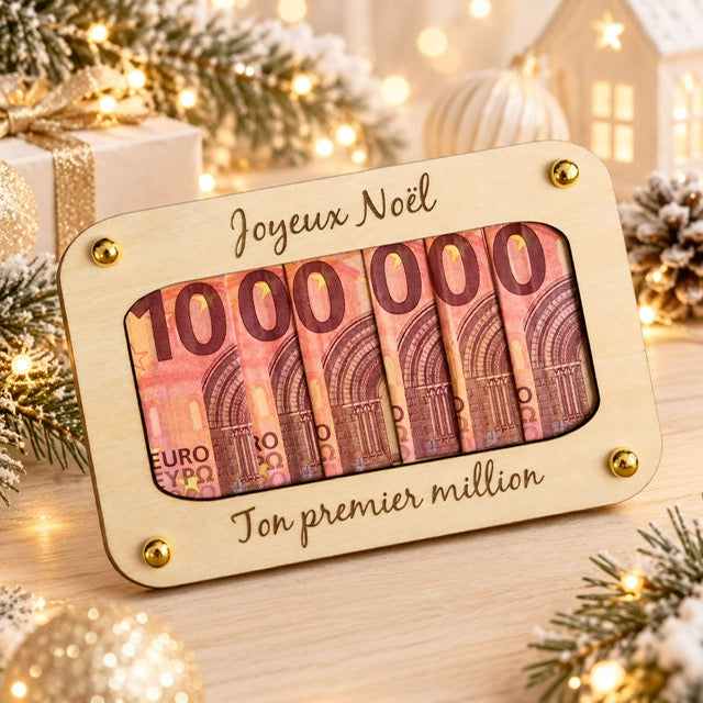 Carte de vœux Noël en bois, modèle au choix