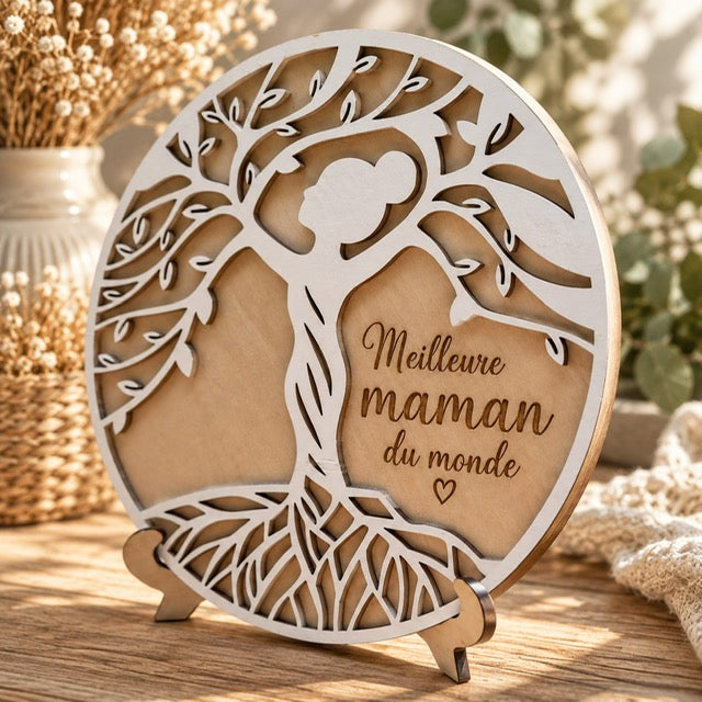 Arbre de Vie en bois personnalisable fête des mères