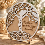 Arbre de Vie en bois personnalisable fête des mères